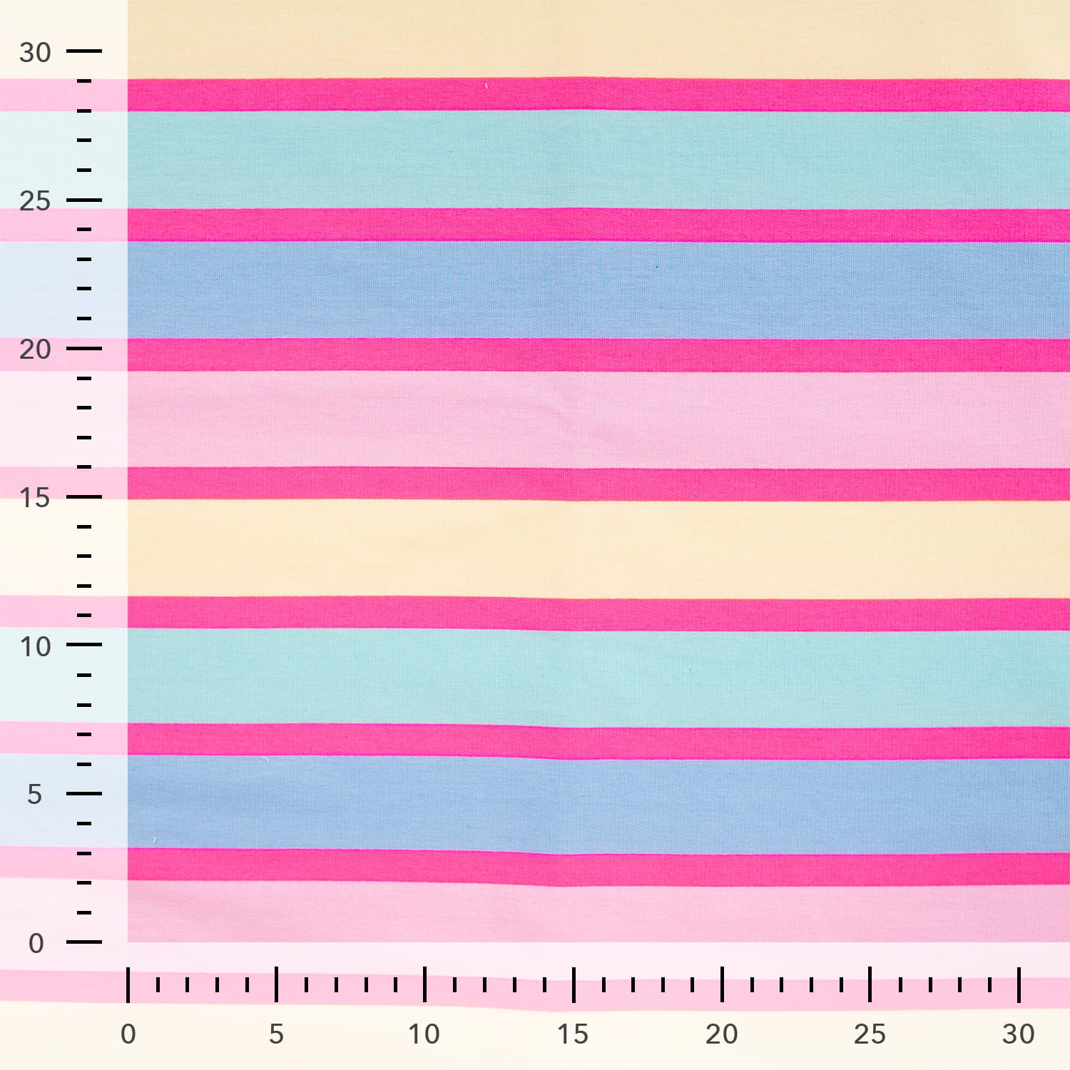 French Terry "Neon Stripes" mit bunten Blockstreifen und Neonstreifen