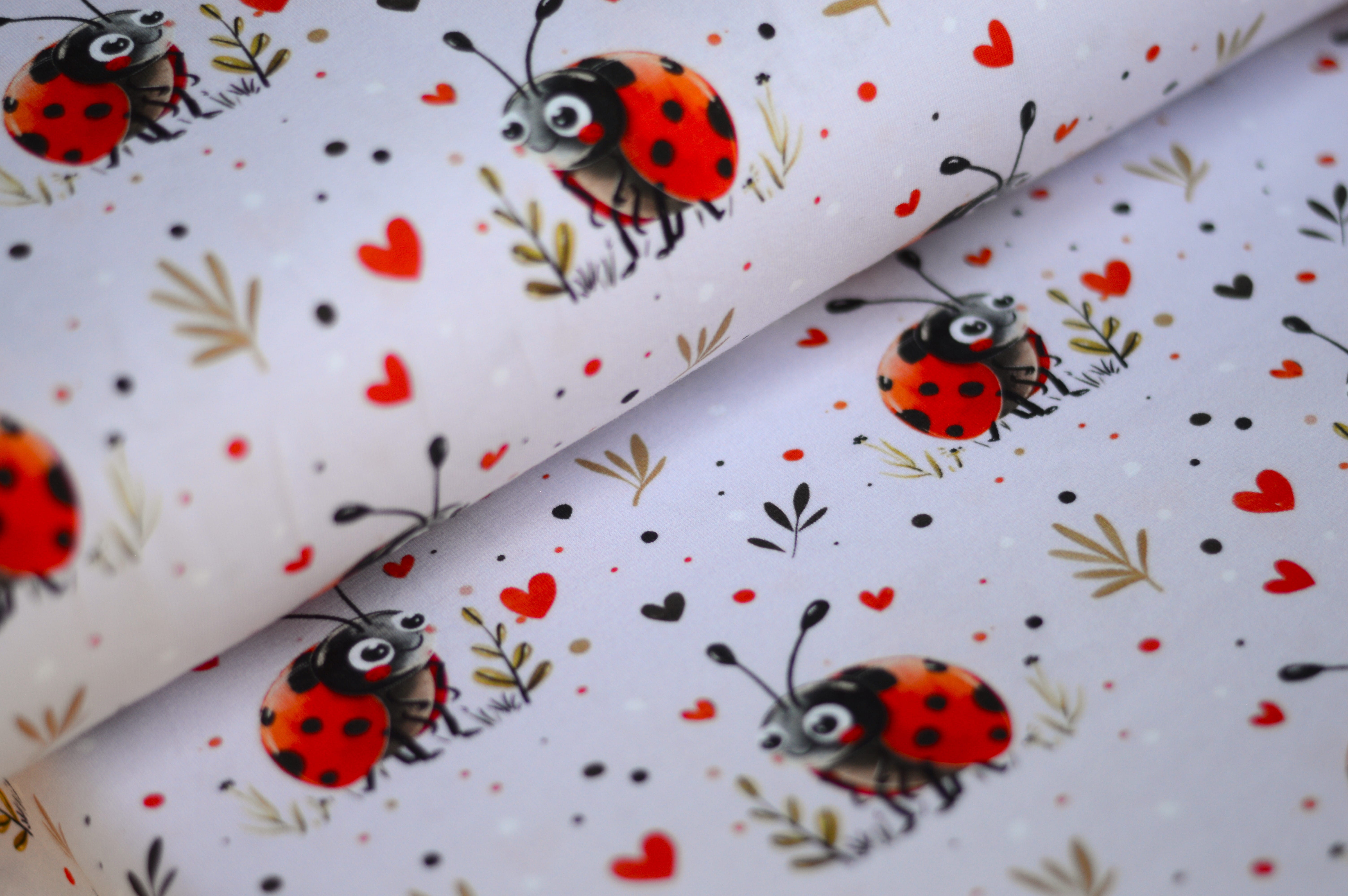 Digitaljersey Eigenproduktion "Lucky - the lovely Ladybug" - silbergrau