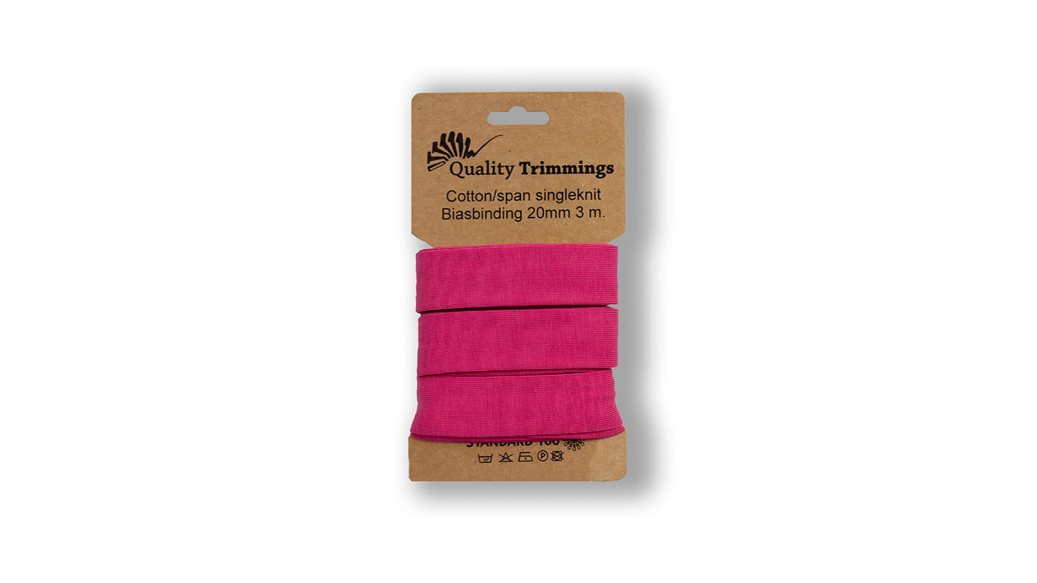 Schrägband Jersey Ben uni fuchsia (170) Karte 3m                  